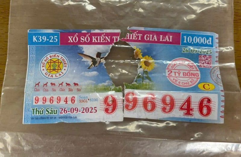 Các điều kiện bắt buộc để vé số bị rách được cứu xét trúng thưởng